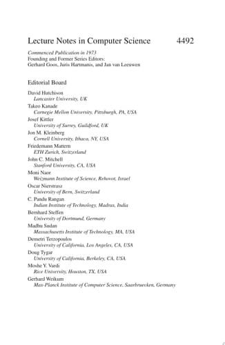 Advances in Neural Networks - ISNN 2007 4th International Symposium on Neutral Networks, ISNN 2007 Nanjing, China, June 3-7, 2007. Proceedings