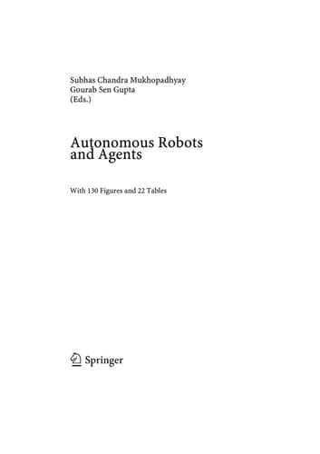 Autonomous Robots and Agents