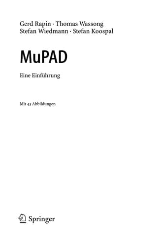 MuPAD Eine Einführung
