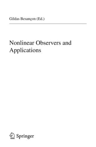 Nonlinear Observers and Applications