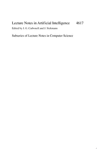 Modeling Decisions for Artificial Intelligence 4th International Conference, MDAI 2007, Kitakyushu, Japan, August 16-18, 2007, Proceedings