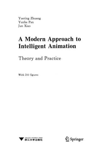A Modern Approach to Intelligent Animation Theory and Practice