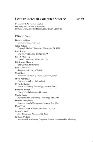 Energy Minimization Methods in Computer Vision and Pattern Recognition 6th International Conference, EMMCVPR 2007, Ezhou, China, August 27-29, 2007, Proceedings