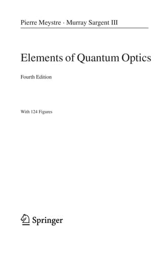 Elements of Quantum Optics