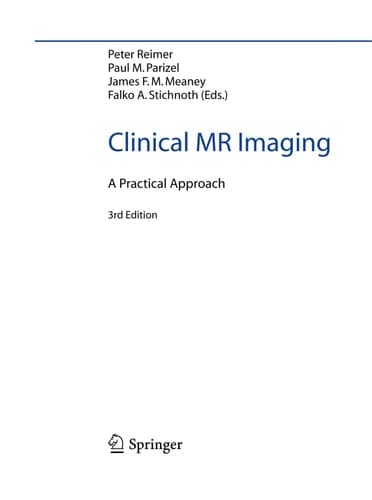 Clinical MR Imaging A Practical Approach