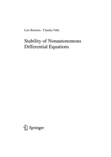Stability of Nonautonomous Differential Equations