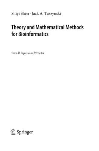Theory and Mathematical Methods in Bioinformatics
