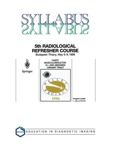 Chest, Musculoskeleton, G.I. and Abdomen, Urinary Tract 5th Halley Radiological Refresher Course