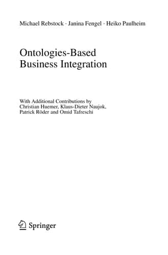 Ontologies-Based Business Integration