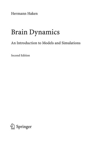 Brain Dynamics An Introduction to Models and Simulations