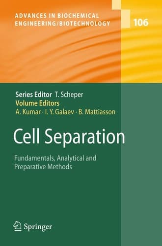 Cell Separation Fundamentals, Analytical and Preparative Methods