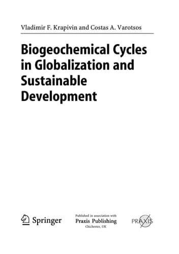 Biogeochemical Cycles in Globalization and Sustainable Development