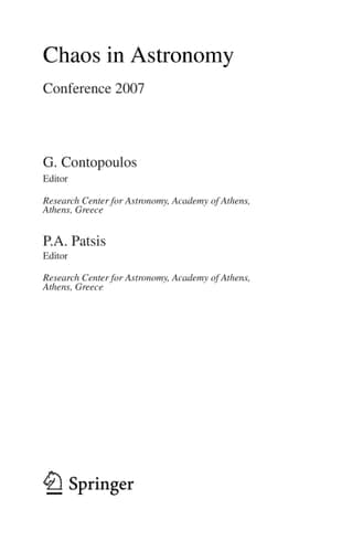 Chaos in Astronomy Conference 2007