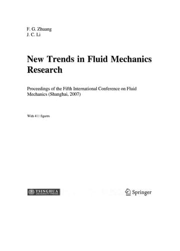 New Trends in Fluid Mechanics Research: Proceedings of the Fifth International Conference on Fluid Mechanics (Shanghai, 2007)