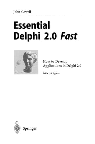 Essential Delphi 2.0 Fast How to Develop Applications in Delphi 2.0