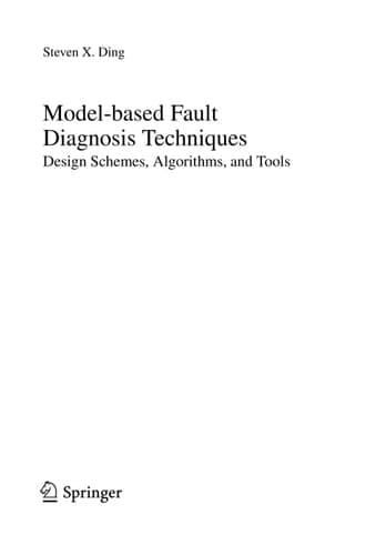 Model-based Fault Diagnosis Techniques Design Schemes, Algorithms, and Tools