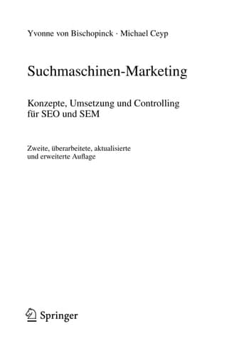 Suchmaschinen-Marketing Konzepte, Umsetzung und Controlling für SEO und SEM