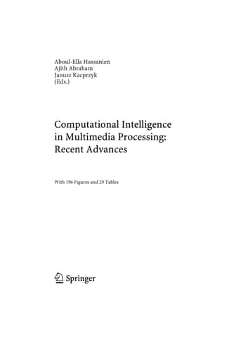 Computational Intelligence in Multimedia Processing: Recent Advances