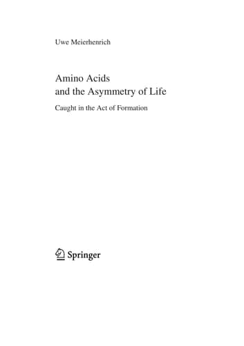 Amino Acids and the Asymmetry of Life Caught in the Act of Formation