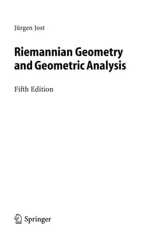 Riemannian Geometry and Geometric Analysis