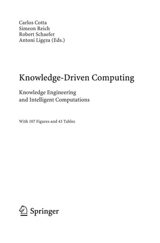 Knowledge-Driven Computing Knowledge Engineering and Intelligent Computations
