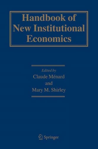 Handbook of New Institutional Economics