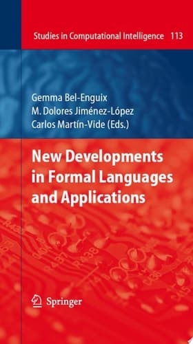 New Developments in Formal Languages and Applications