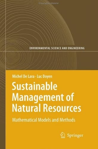 Sustainable Management of Natural Resources Mathematical Models and Methods