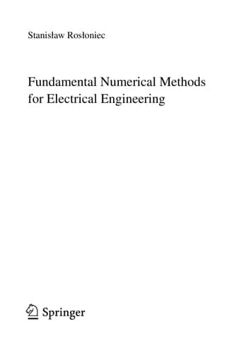 Fundamental Numerical Methods for Electrical Engineering