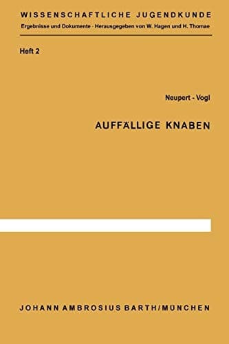 Auffällige Knaben Längsschnittstudien