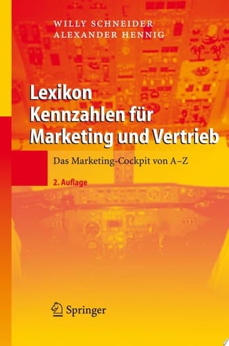 Lexikon Kennzahlen für Marketing und Vertrieb Das Marketing-Cockpit von A - Z