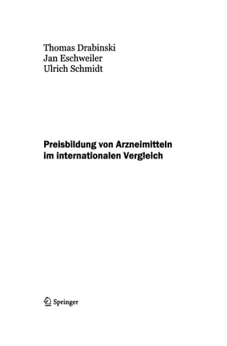 Preisbildung von Arzneimitteln im internationalen Vergleich