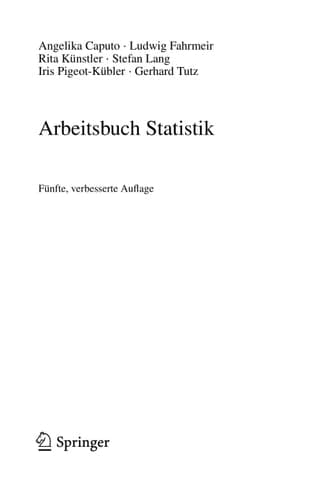 Arbeitsbuch Statistik