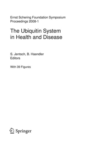 The Ubiquitin System in Health and Disease