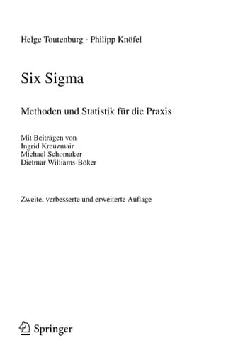 Six Sigma Methoden und Statistik für die Praxis