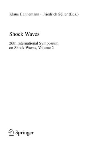 Shock Waves 26th International Symposium on Shock Waves, Volume 2