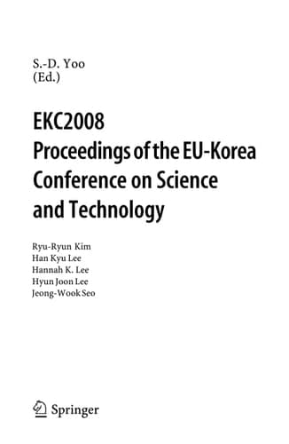 EKC2008 Proceedings of the EU-Korea Conference on Science and Technology