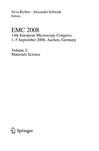 EMC 2008: Vol 2: Materials Science