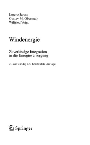 Windenergie Zuverlässige Integration in die Energieversorgung