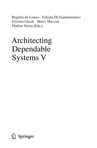 Architecting Dependable Systems V