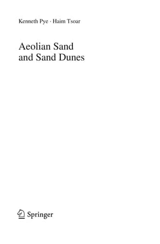 Aeolian Sand and Sand Dunes