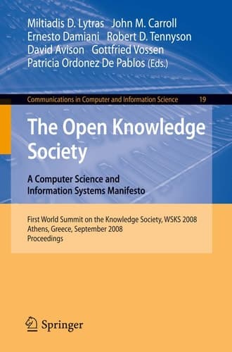 The Open Knowledge Society A Computer Science and Information Systems Manifesto