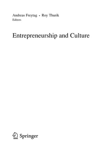 Entrepreneurship and Culture
