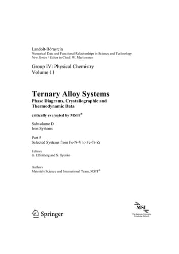 Selected Systems from Al-B-C to B-Hf-W