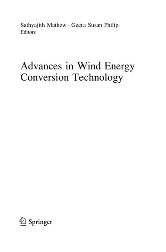Advances in Wind Energy Conversion Technology