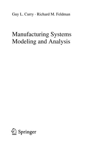 Manufacturing Systems Modeling and Analysis