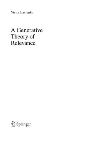 A Generative Theory of Relevance