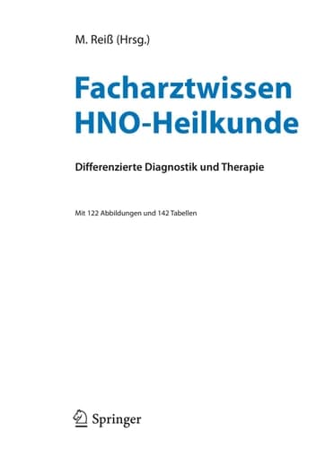 Facharztwissen HNO-Heilkunde Differenzierte Diagnostik und Therapie