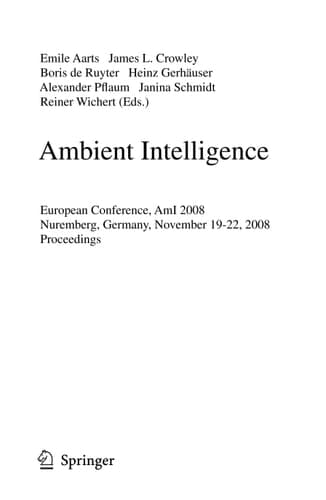 Ambient Intelligence European Conference, AmI 2008, Nuremberg, Germany, November 19-22, 2008. Proceedings