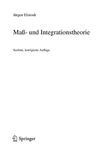 Maß- und Integrationstheorie